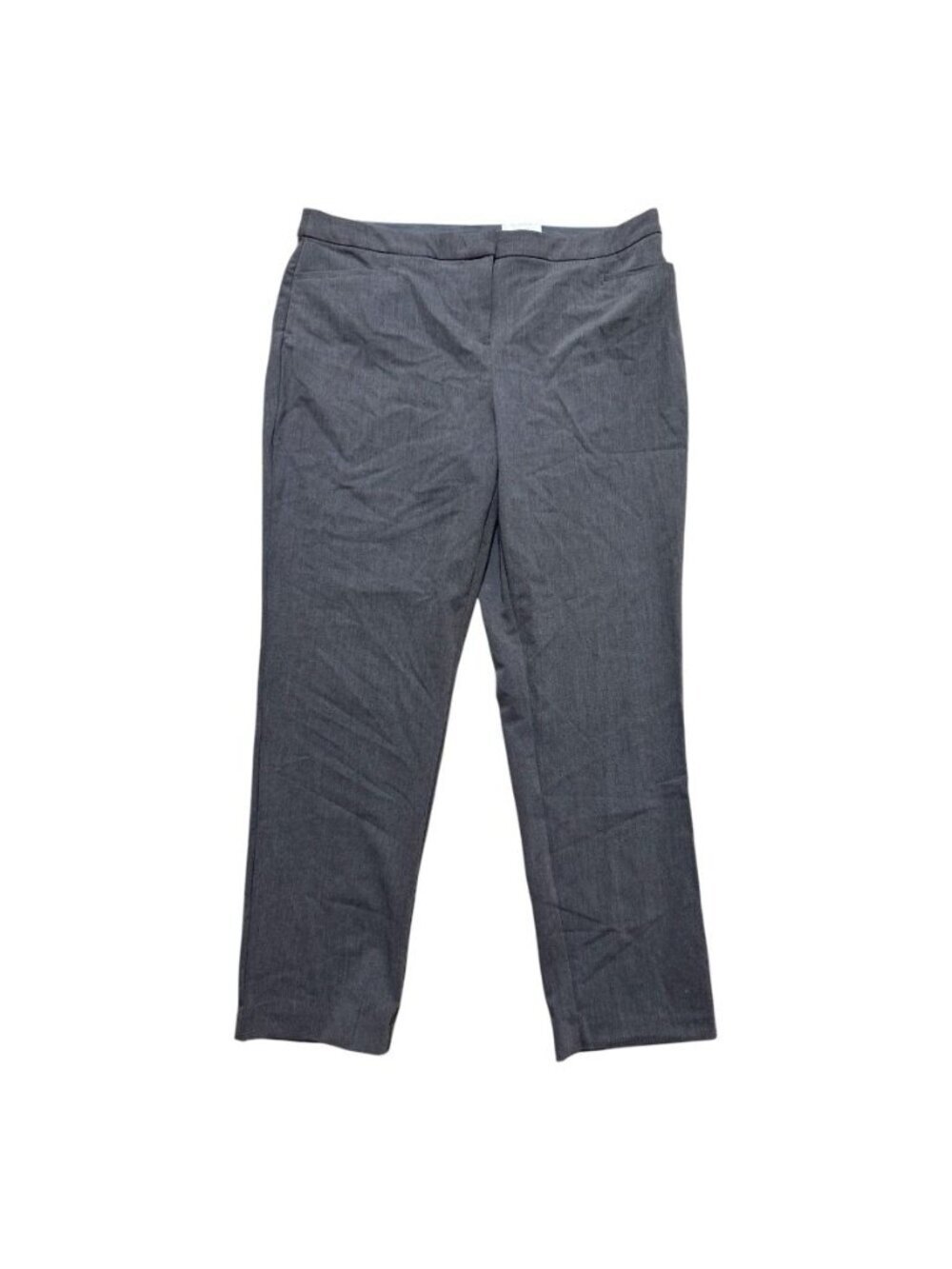 Alfani Straight Leg Dress Pants Gray Comfort Waist 14S NWT Stretch